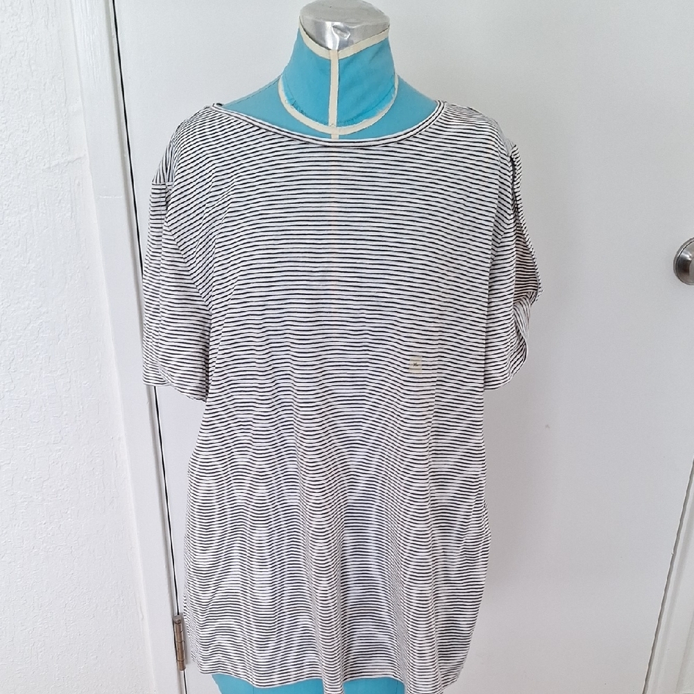 Loft Vintage Soft Striped Black and White Women's Top